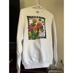 Vintage 1997 Albuquerque Balloon Festival White Multi-colored Sweatshirt XL